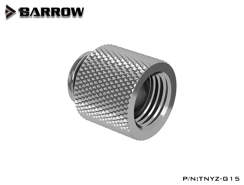 BARROW Male to Female Extender - 15mm Shiny silver