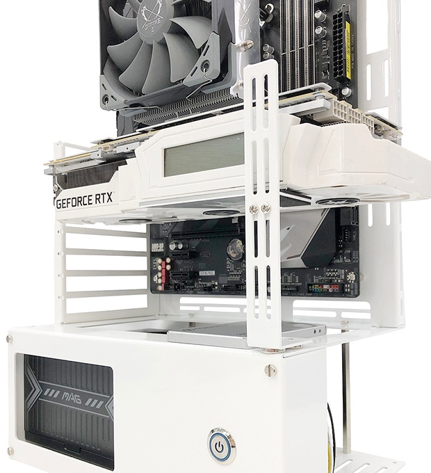 長尾製作所 VGAサポートステイS マグネット式 ホワイト | PCパーツ