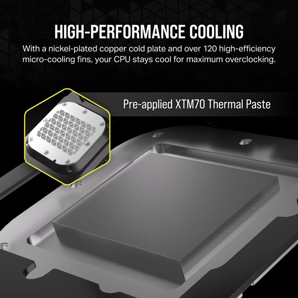 CORSAIR iCUE LINK XC7 RGB ELITE CPU Water Block - Stealth