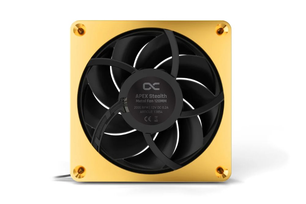 ACool Apex Stealth Metal fan 2000rpm gold (120x120x25mm)