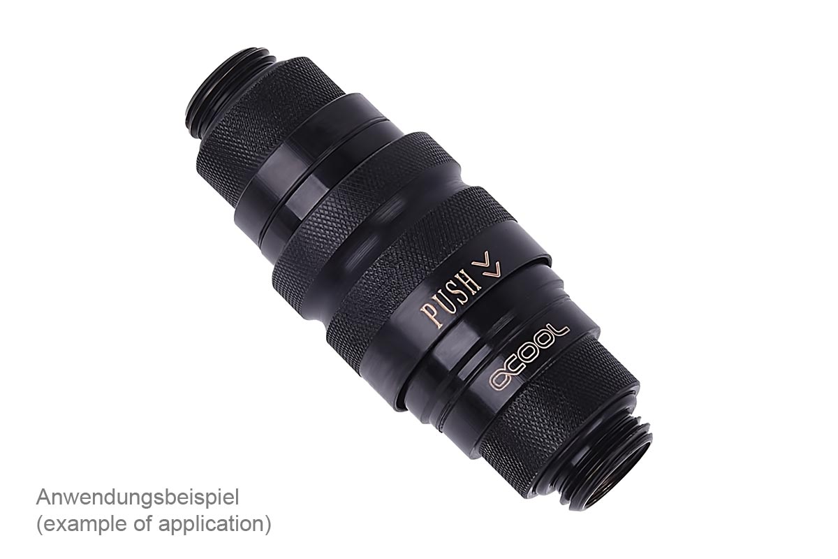 ACool Eiszapfen quick release connector male G1/4 outer thread - Deep Black