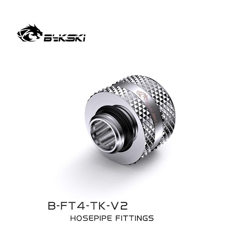 Bykski Flex 13mm ID x 19mm OD Fitting - Silver