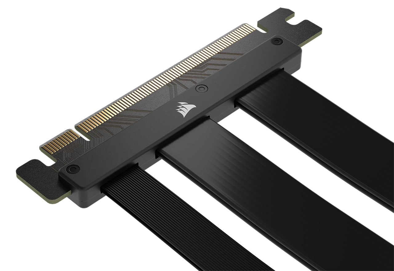Corsair Premium PCIe 5.0 x16 Riser Cable Black 175mm