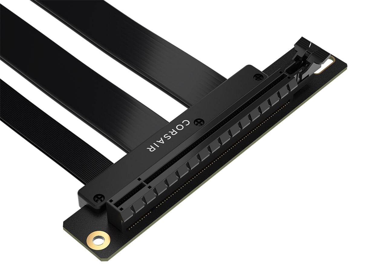 Corsair Premium PCIe 5.0 x16 Riser Cable Black 175mm