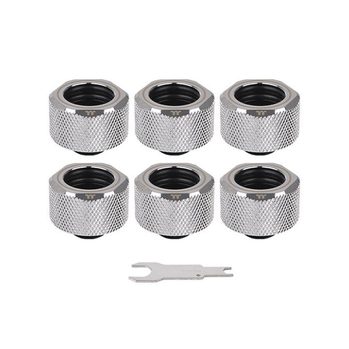 �ڼ�󤻾��ʡ�Ǽ���׳�ǧ�� Thermaltake Pacific C-Pro G1/4 PETG 16mm OD 6 Pack - Chrome - (CL-W213-CU00SL-B)