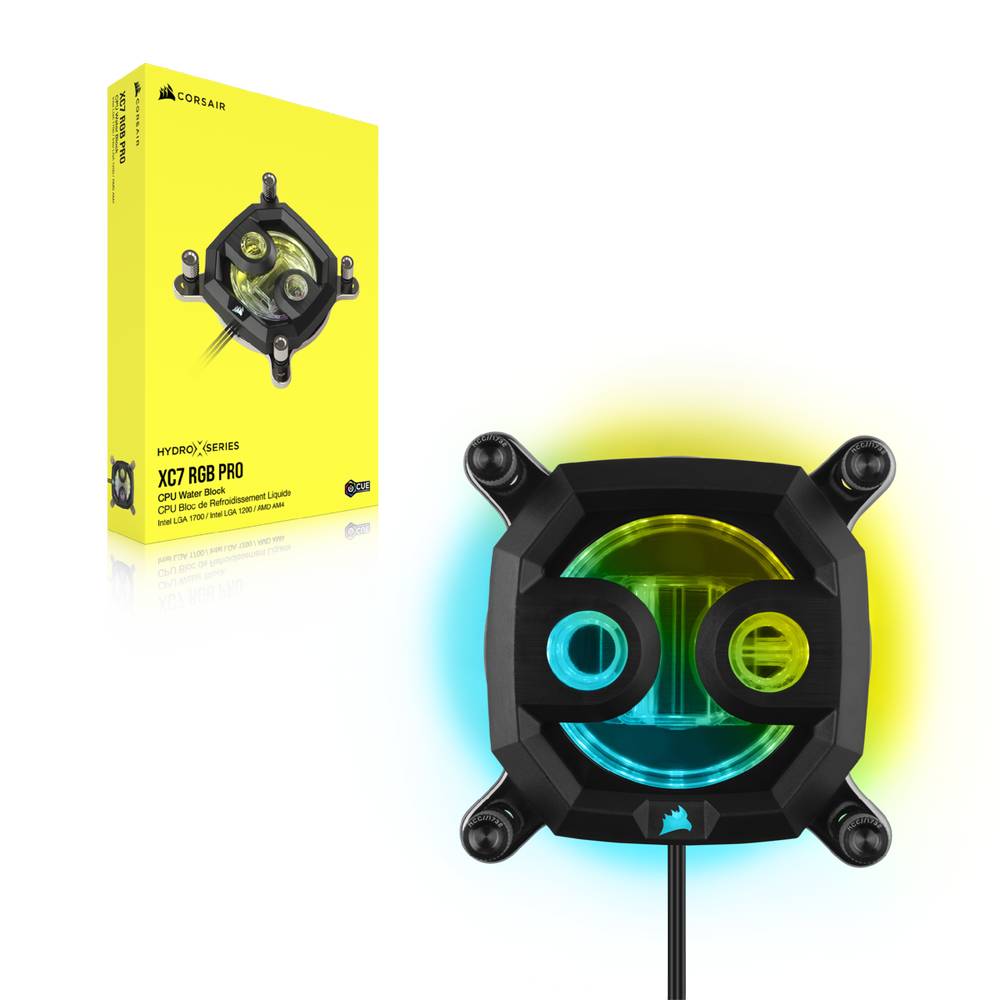 CORSAIR Hydro X Series XC7 RGB PRO CPU Water Block (1700/1200/AM5