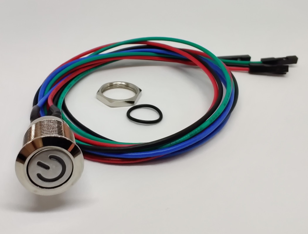 12mm Push Button Switch with 50cm wire harness(Power�����å�������)