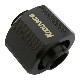 KOOLANCE FIT-V10X16-BK Compression Fitting for 10mm x 16mm (3/8in x 5/8in)Black, G1/4 BSPP