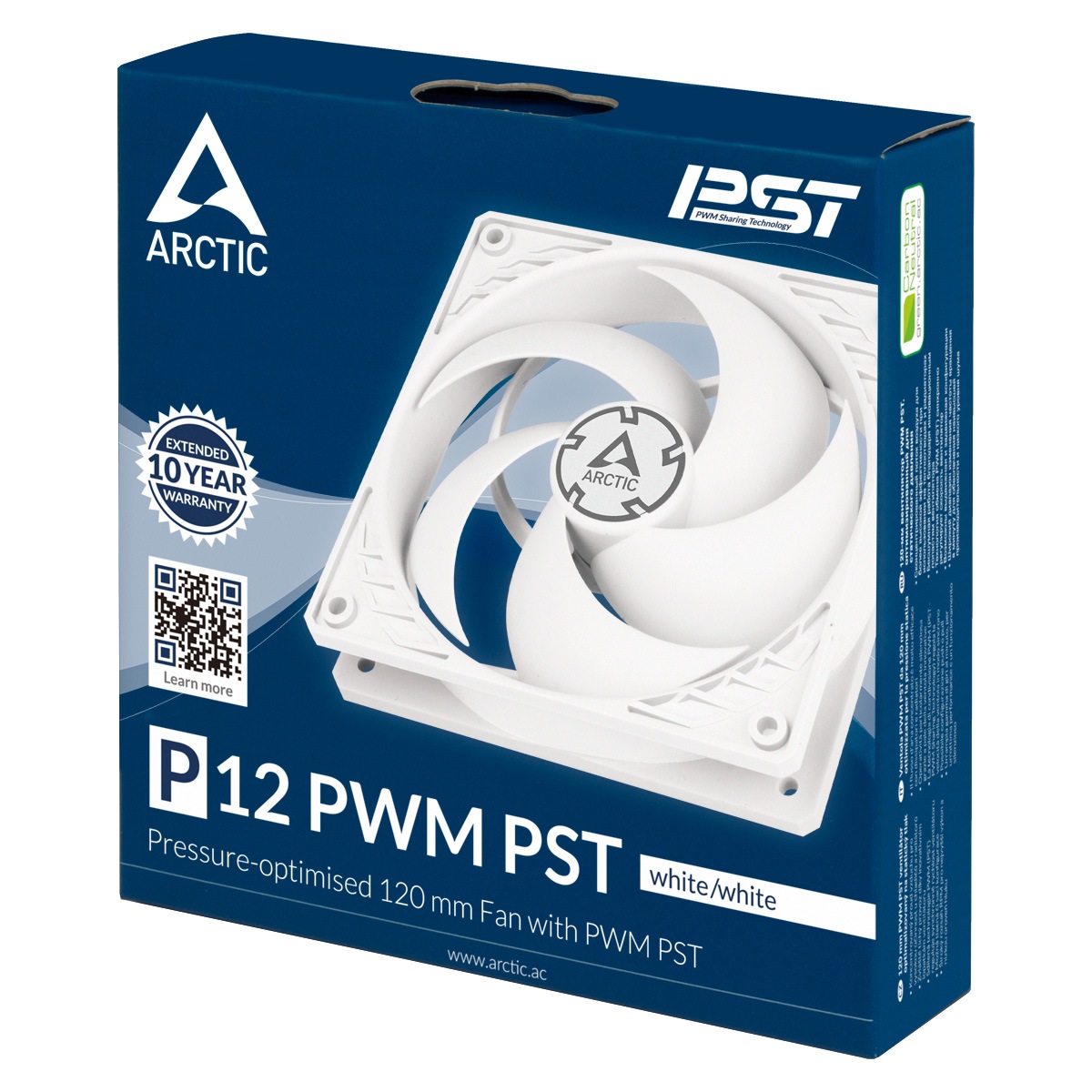 佪λ ARCTIC P12 PWM PST White/White