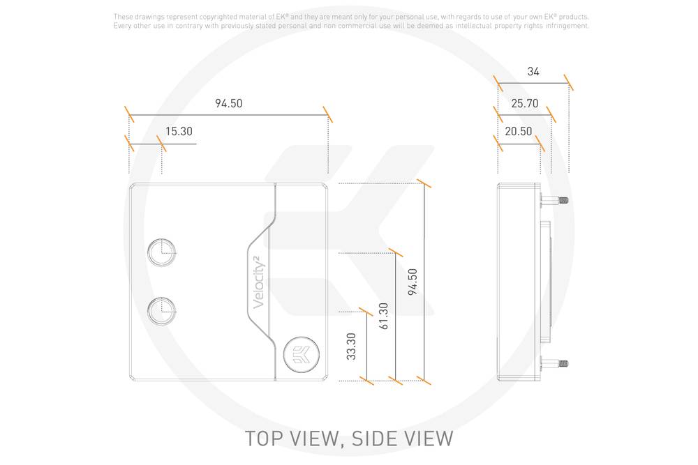 ڼ󤻾ʡǼ׳ǧ EK WaterBlocks EK-Quantum Velocity2 D-RGB - 1700 Nickel + Gold