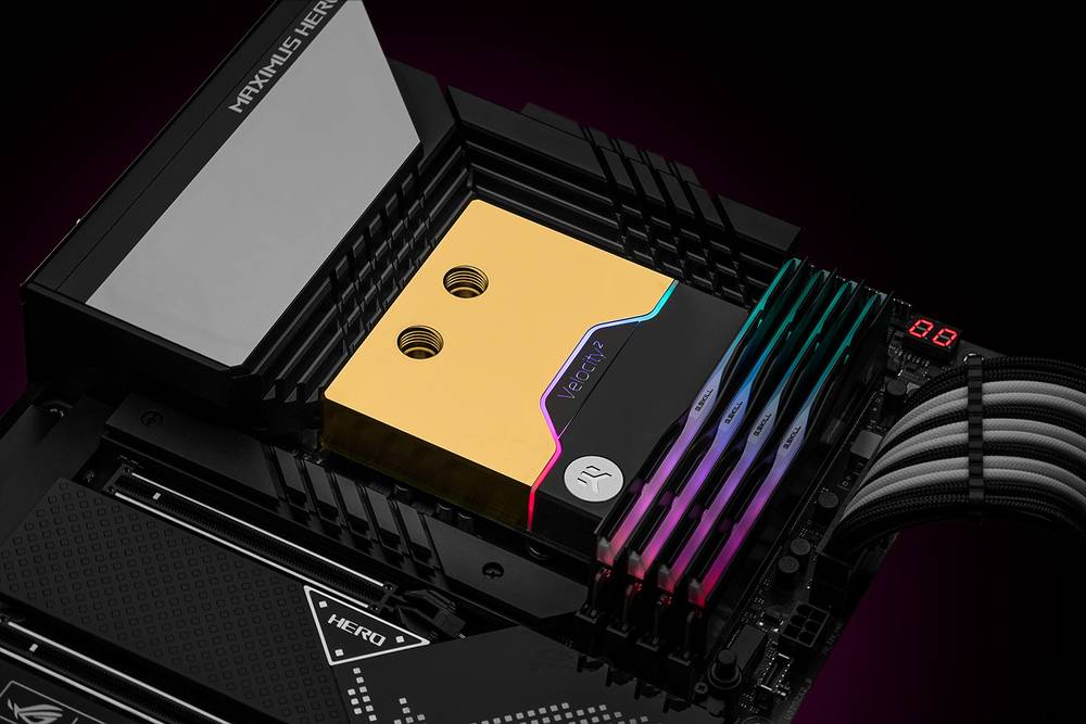 ڼ󤻾ʡǼ׳ǧ EK WaterBlocks EK-Quantum Velocity2 D-RGB - 1700 Nickel + Gold