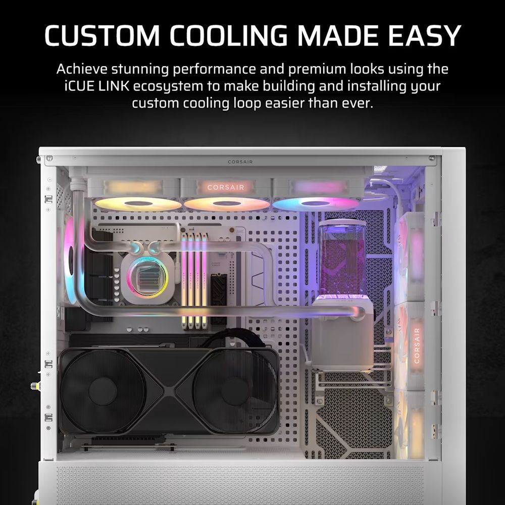 ڼ󤻾ʡǼ׳ǧ CORSAIR Hydro X Series iCUE LINK XH505i RX 360 RGB Custom Cooling Kit - White