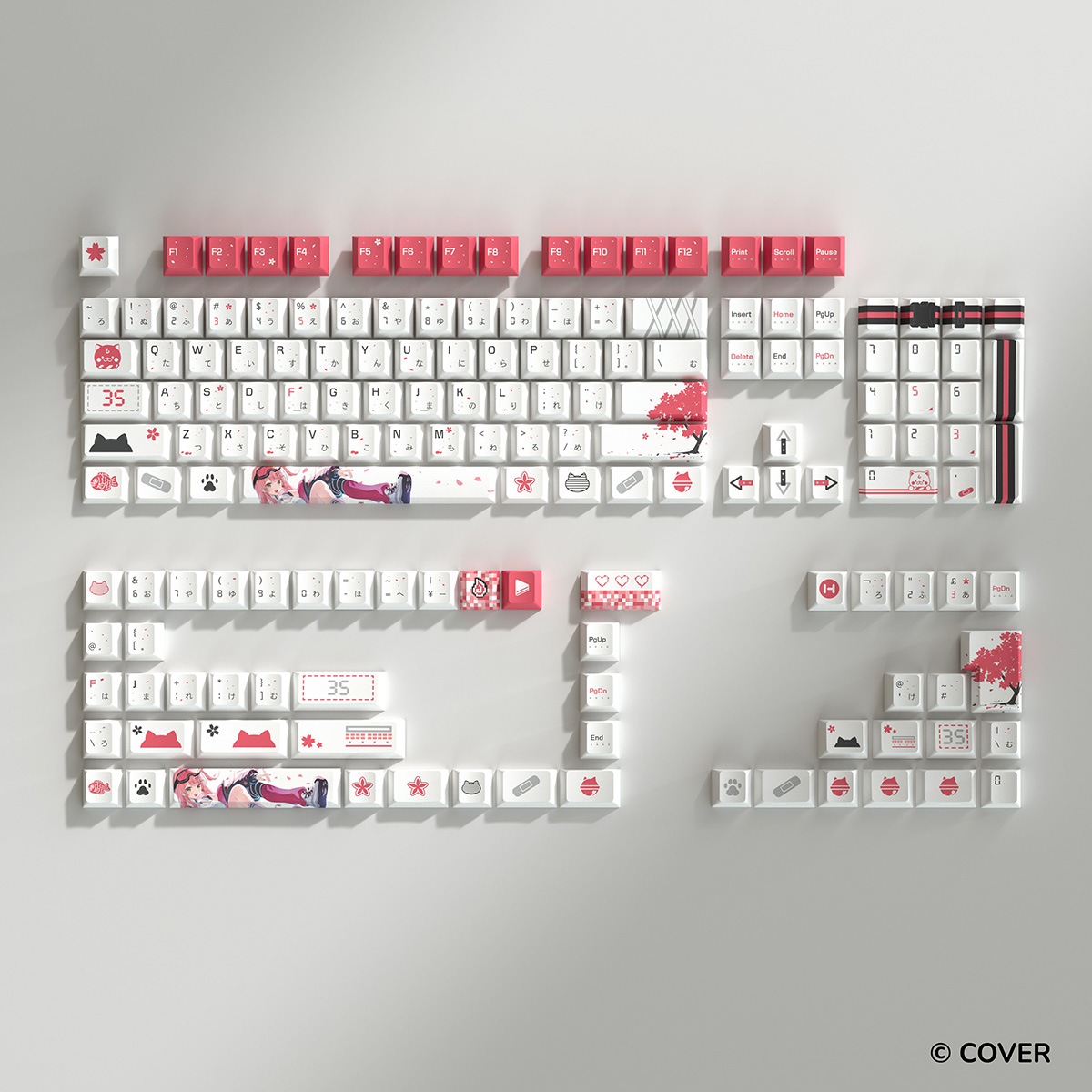 ��ͽ���ʡ�����ȯ��ͽ��� HYTE Sakura Miko Keycap White + Mouse Pad