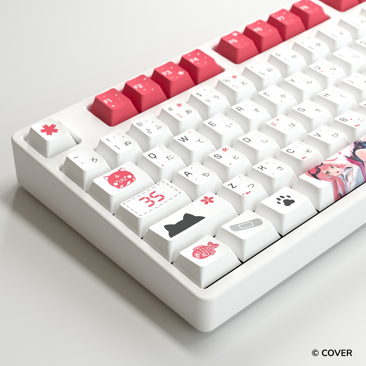 ��ͽ���ʡ�����ȯ��ͽ��� HYTE Sakura Miko Keycap White + Mouse Pad