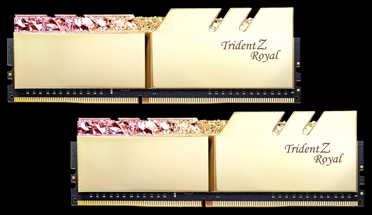 G.SKILL Trident Z Royal DDR4-3200 8GBx2 Gold (F4-3200C16D-16GTRG)