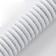 CableMod Pro Coiled Keyboard Cable (Glacier White, USB A to USB Type C, 150cm)