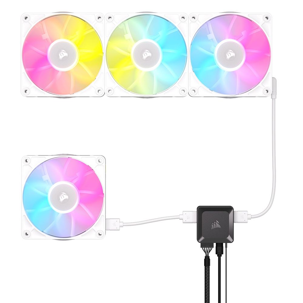 CORSAIR iCUE LINK RX120 RGB WHITE Expansion Fan (ѥե1)