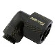 KOOLANCE FIT-L10X16-BK Rotary Elbow Compression Fitting for 10mm x 16mm (3/8in x 5/8in) Black, G1/4 BSPP
