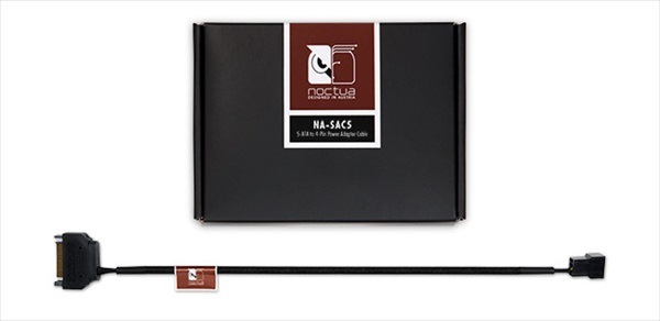 Noctua NA-SAC5 SATA to 4-Pin Power Adaptor Cable | PCパーツ,ファン