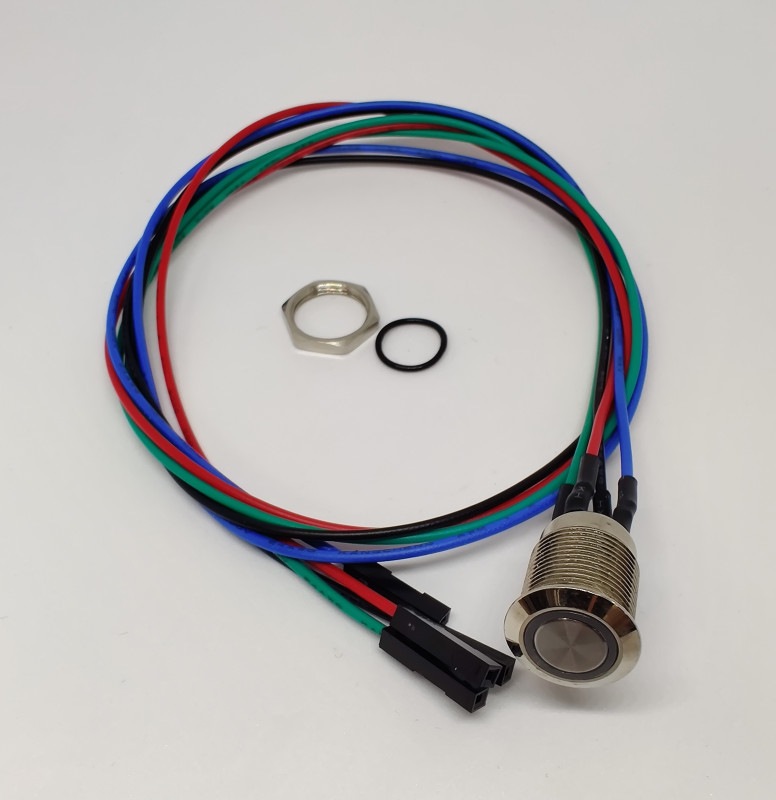 12mm Push Button Switch with 50cm wire harness(�ꥻ�åȥ����å�������)