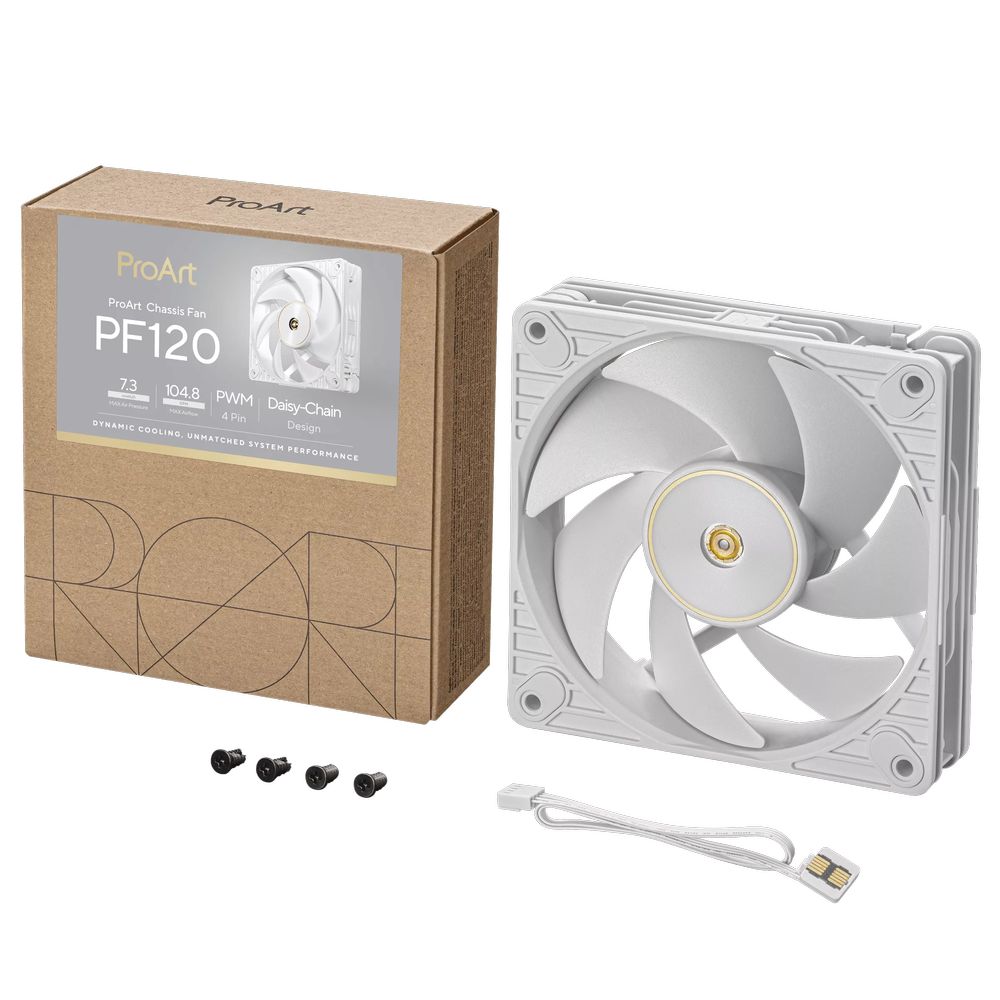 ASUS ProArt PF120 Fan - Single Pack White