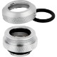 CORSAIR Hydro X Series XF Hardline 12mm OD Fitting Four Pack - Chrome