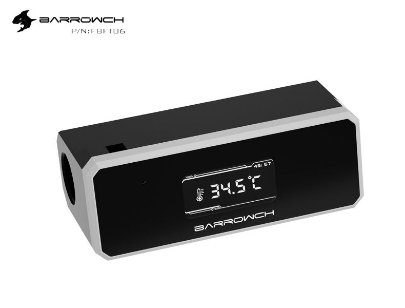 Barrowch Water temperature meter with TFT display Silver