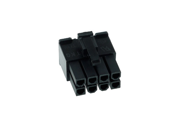 Phobya ATX Power Connector 8Pin male incl. 8 Pins - black