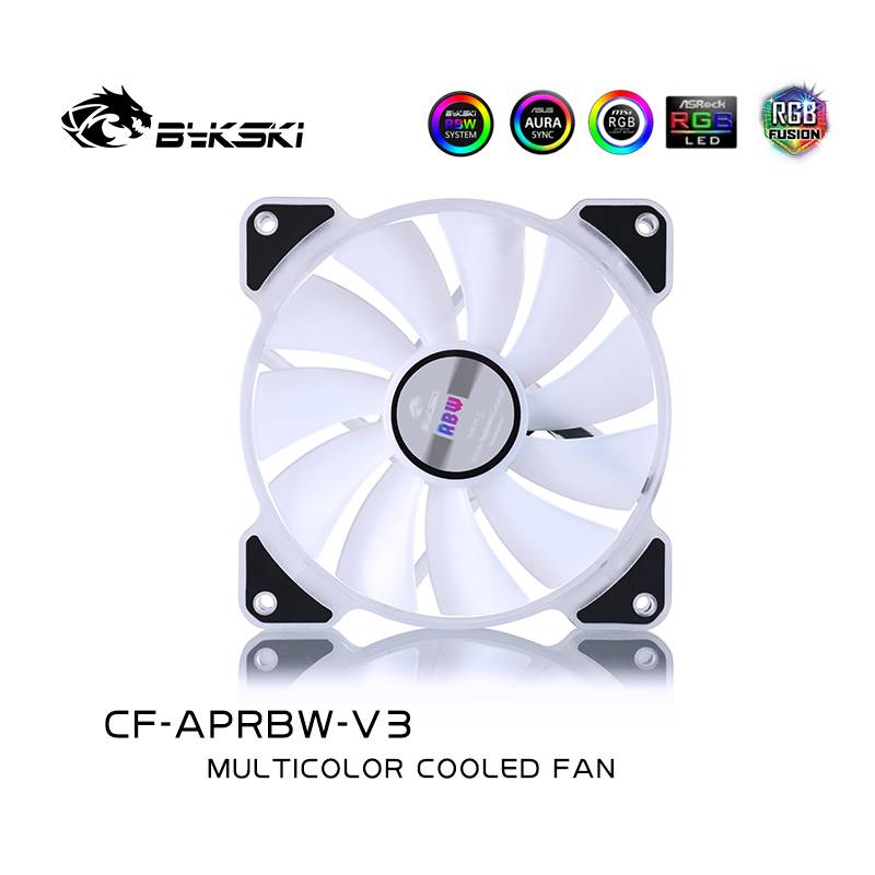 Bykski LED glare chassis silent fan 12cm (CF-APRBW-V3)