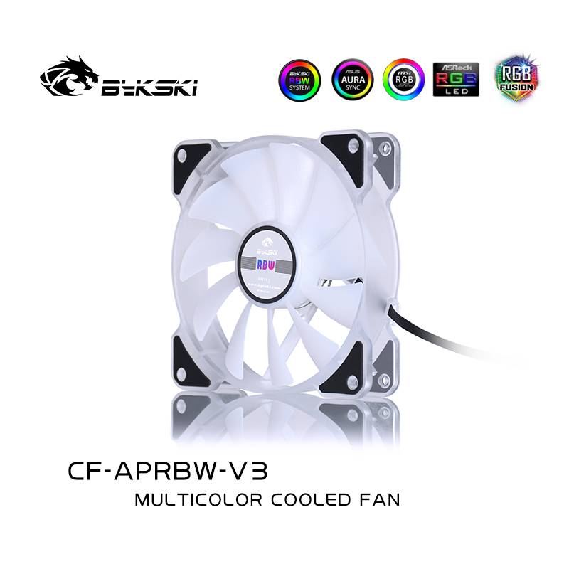 Bykski LED glare chassis silent fan 12cm (CF-APRBW-V3)