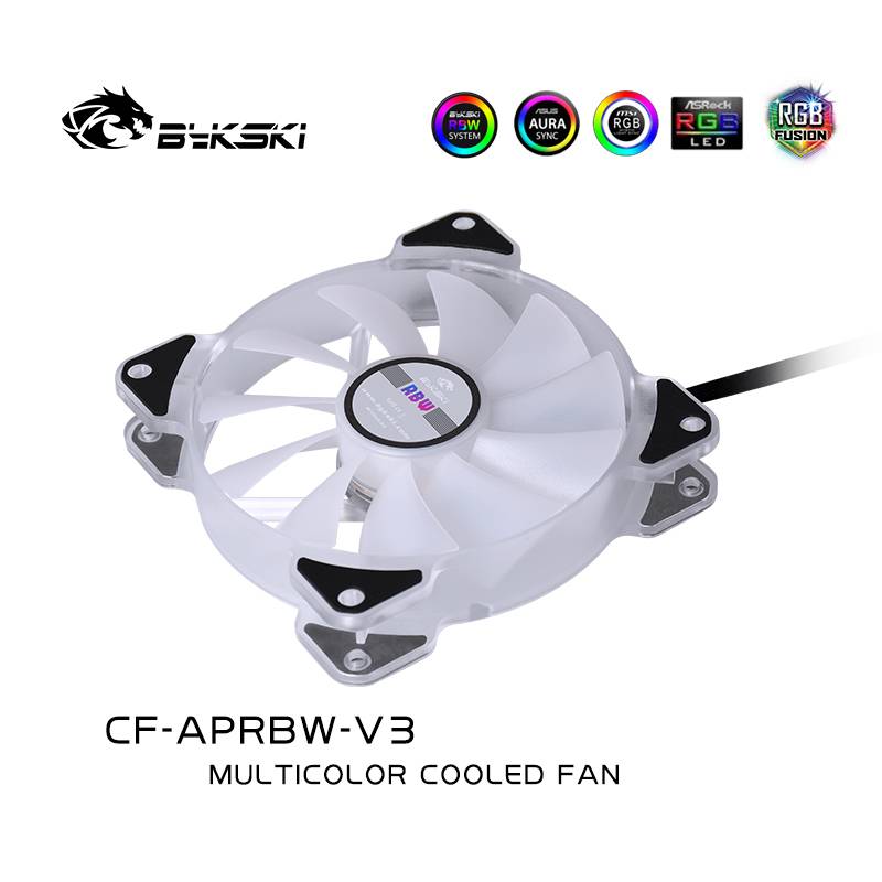 Bykski LED glare chassis silent fan 12cm (CF-APRBW-V3)