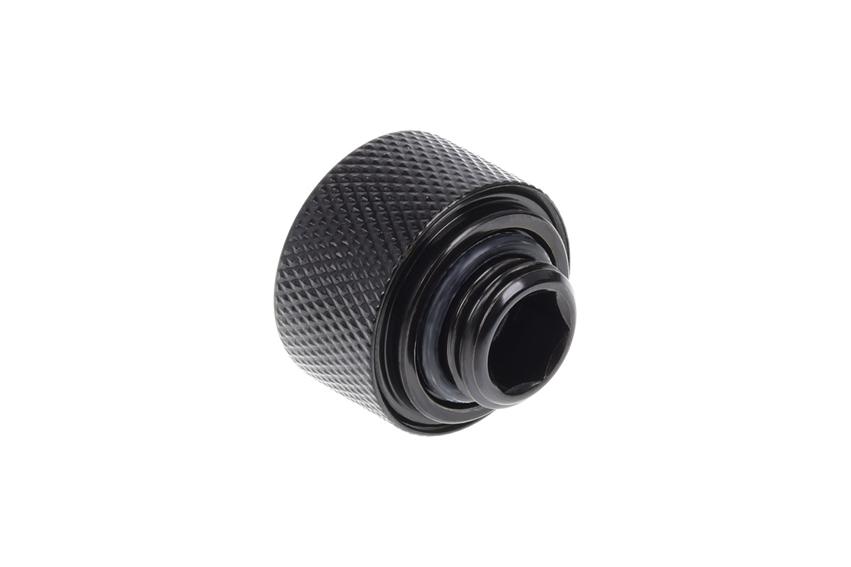ACool Eiszapfen 16mm HardTube compression fitting G1/4 - knurled - deepp Black