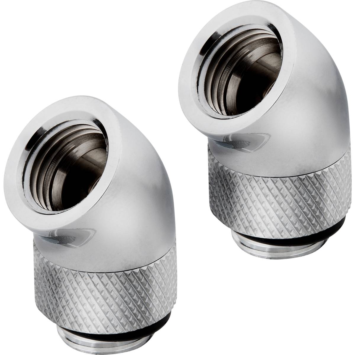CORSAIR Hydro X Series 45�� Rotary Adapter Twin Pack - Chrome