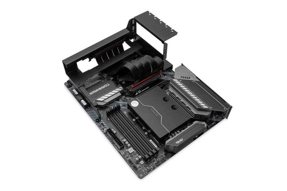 �ڼ�󤻾��ʡ�Ǽ���׳�ǧ�� EK WaterBlocks EK-Loop Vertical GPU Holder EVO - Gen4 Riser (shifted)