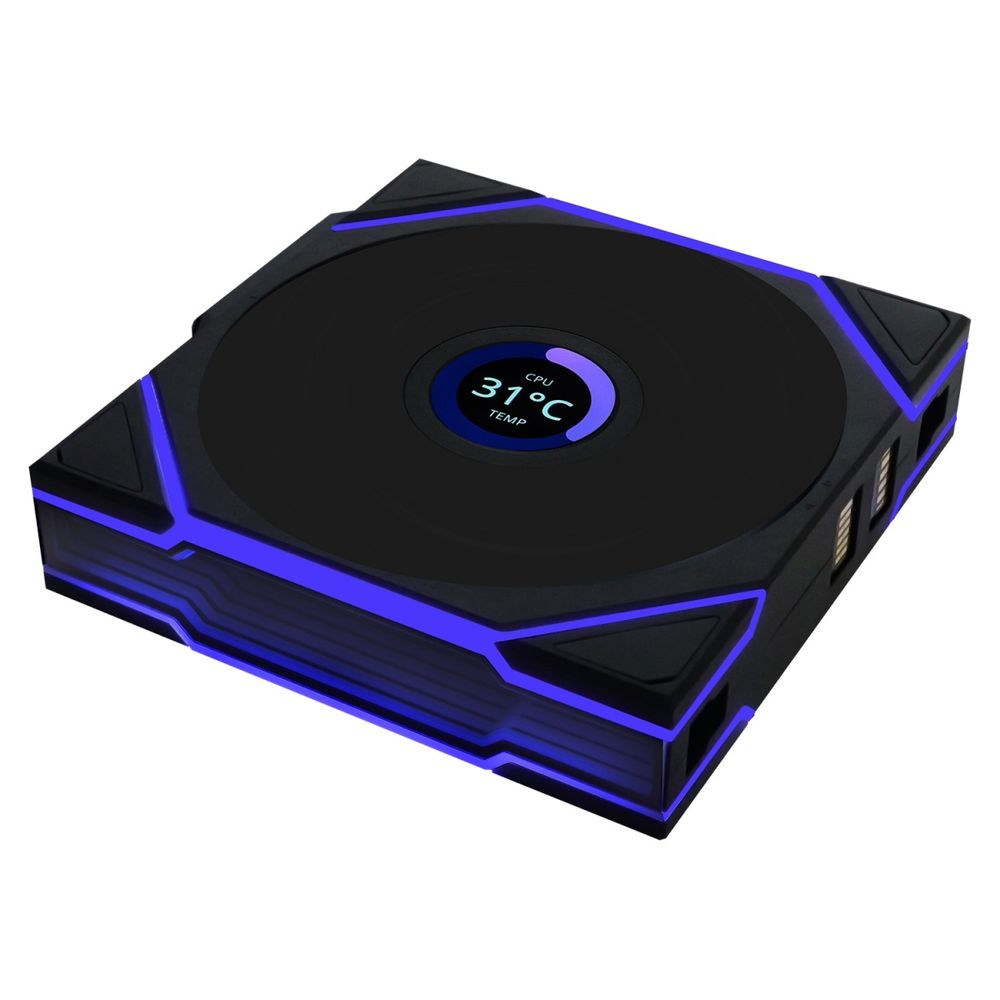 Lian Li UNI FAN TL WIRELESS LCD 120 BK Reverse Blade Triple Pack