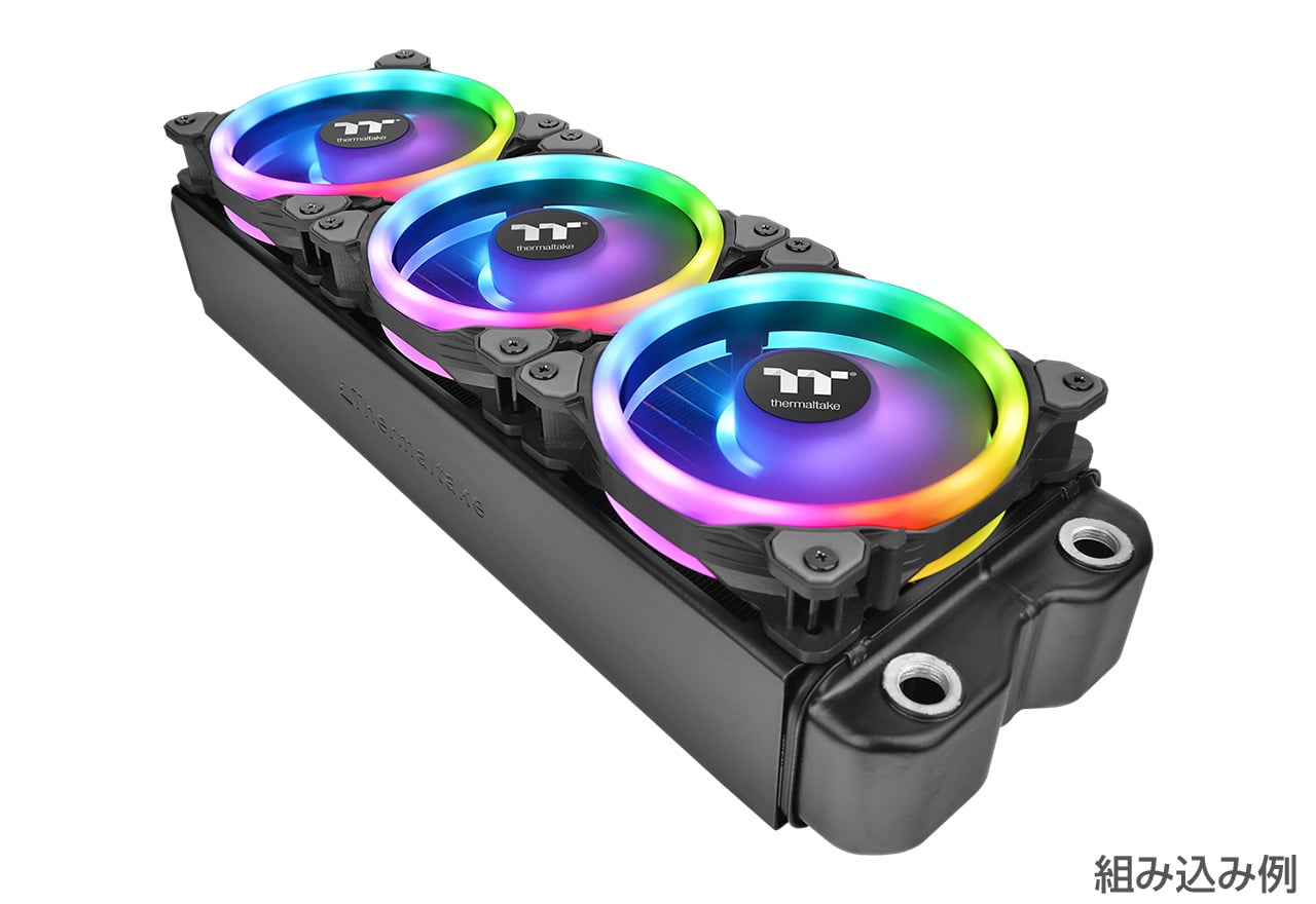 TTイベント特価50%オフ】 Thermaltake Riing Trio PLUS 14 RGB