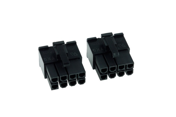 Phobya VGA Power Connector 8Pin male incl. 8 Pins - 2 pcs black