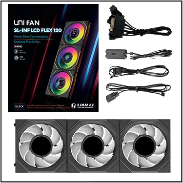 Lian Li UNI FAN SL INF LCD FLEX 120 ���꡼��