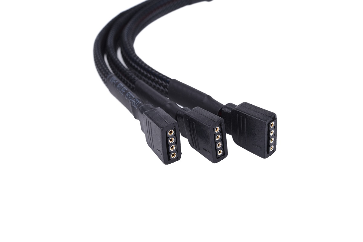 ACool y-cable RGB 4pol to 3x 4pol 30cm incl. connector - black