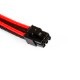Phanteks sleeved extension cables for VGA 6pin [Black/Red] (PH-CB6V_BR)
