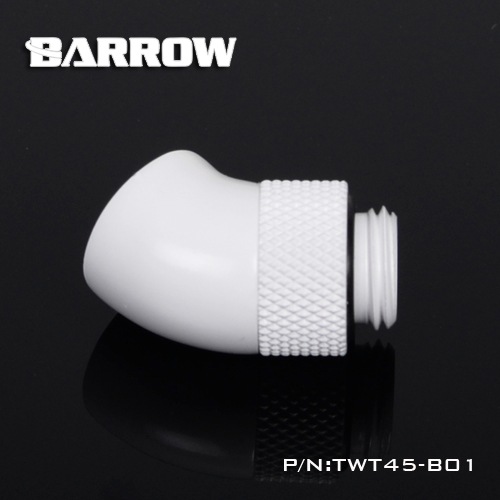 BARROW 45��Rotary Adapter ( Male to Female ) White