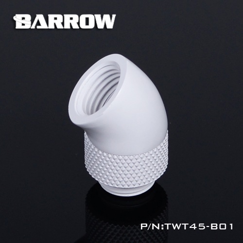 BARROW 45��Rotary Adapter ( Male to Female ) White