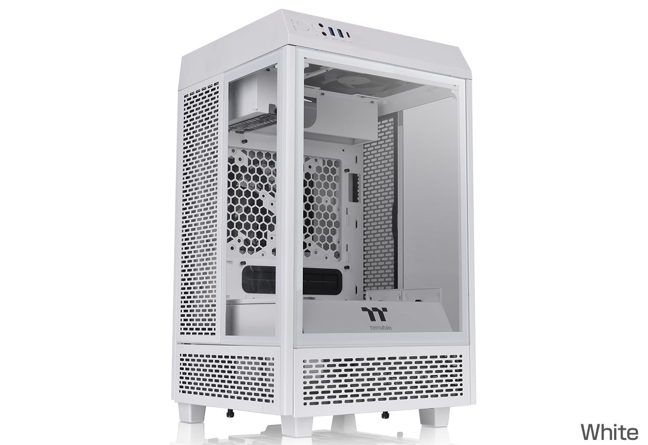 �ڼ�󤻾��ʡ�Ǽ���׳�ǧ�� Thermaltake The Tower 100 Snow Edition (CA-1R3-00S6WN-00)
