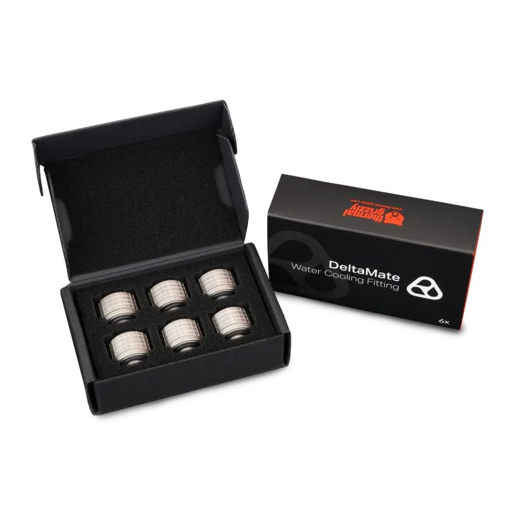 Thermal Grizzly DeltaMate Fitting - ST13 Matt Nickel 6pcs