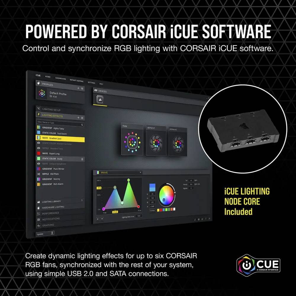 CORSAIR ML120 RGB ELITE Triple (120mm�ե���3�ĥѥå�)