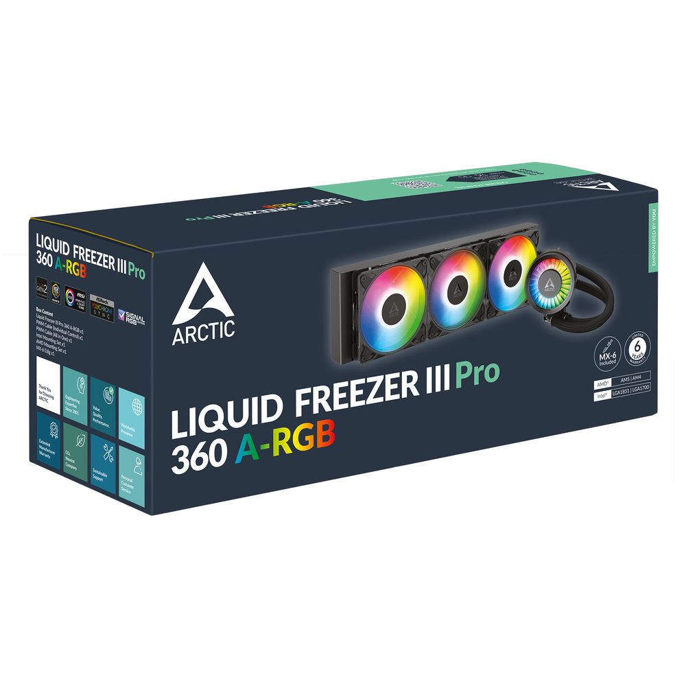 PC用ファン・クーラー ARCTIC Liquid Freezer III 360 A-RGB WH ARCTIC Liquid Freezer III 360 A-RGB - Water Cooling PC, AIO