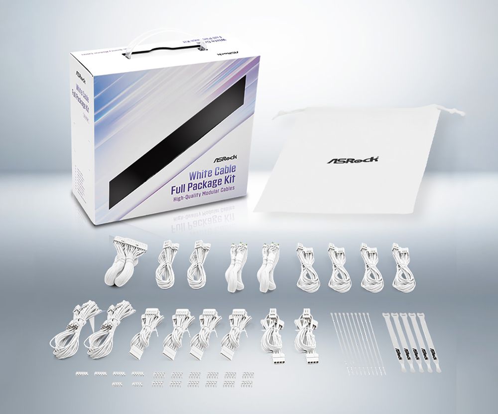 �ڼ�󤻾��ʡ�Ǽ���׳�ǧ�� ASRock White Cable Full Package Kit