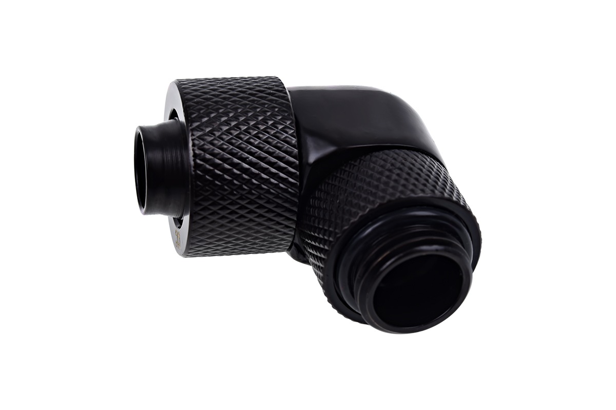 ACool Eiszapfen 13/10mm compression fitting 90 rotatable G1/4 - deep black