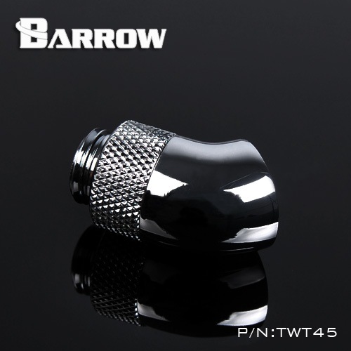 BARROW 45Rotary Adapter ( Male to Female ) Shiny silver