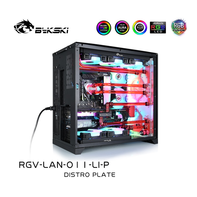 Bykski RGV-LAN-O11-LI-P DISTRO PLATE